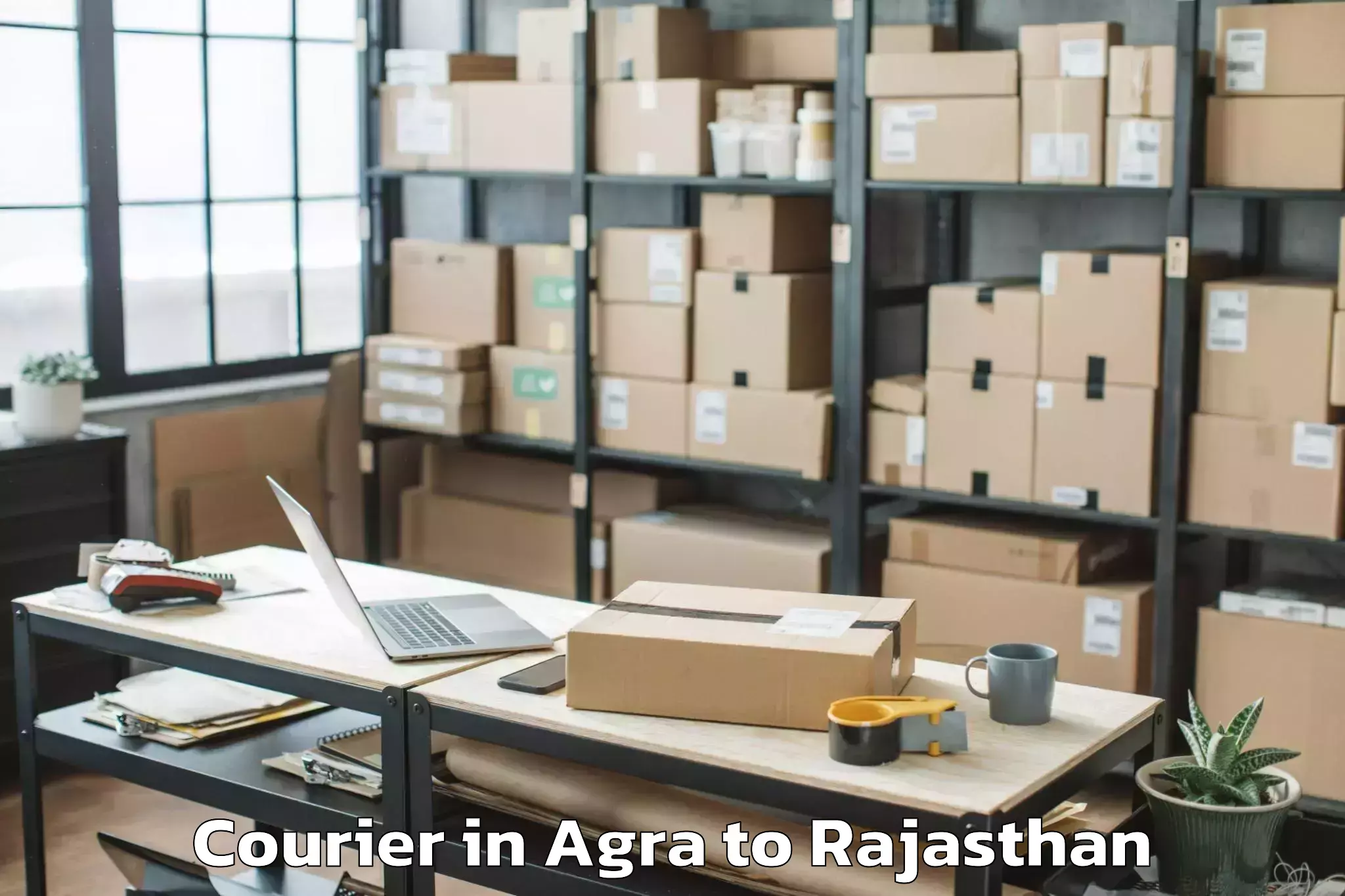 Easy Agra to Padampur Courier Booking